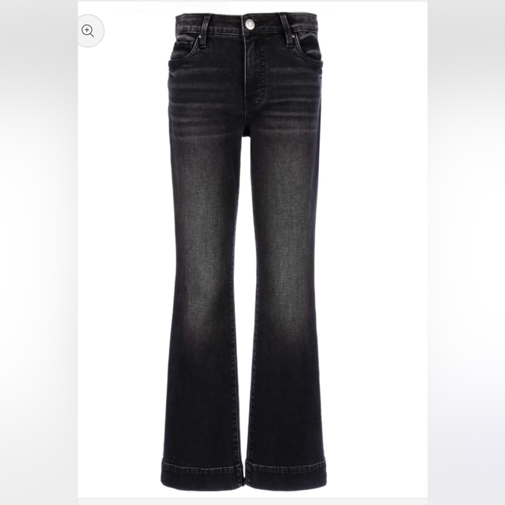 Kut from the Kloth Kelsey High Rise Fab Ab Ankle Flare Jean - Vivifying Wash